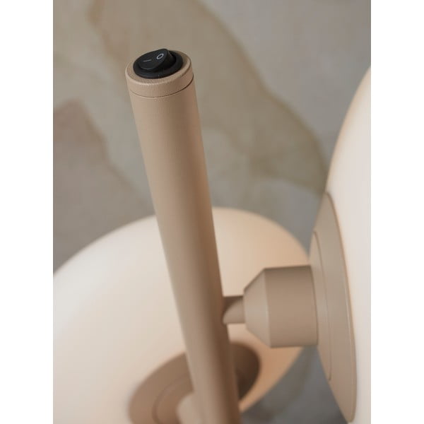 Kremno bela stoječa svetilka s steklenim senčnikom (višina 161 cm) Sapporo – it's about RoMi-image-4