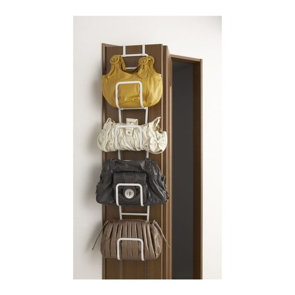 Bel obešalnik za torbice s 4 kavlji YAMAZAKI Sapporo-image-3