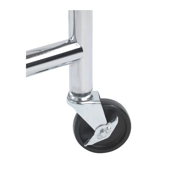 Kovinsko stojalo za oblačila na kolesih v srebrni barvi Profi – Wenko-image-3