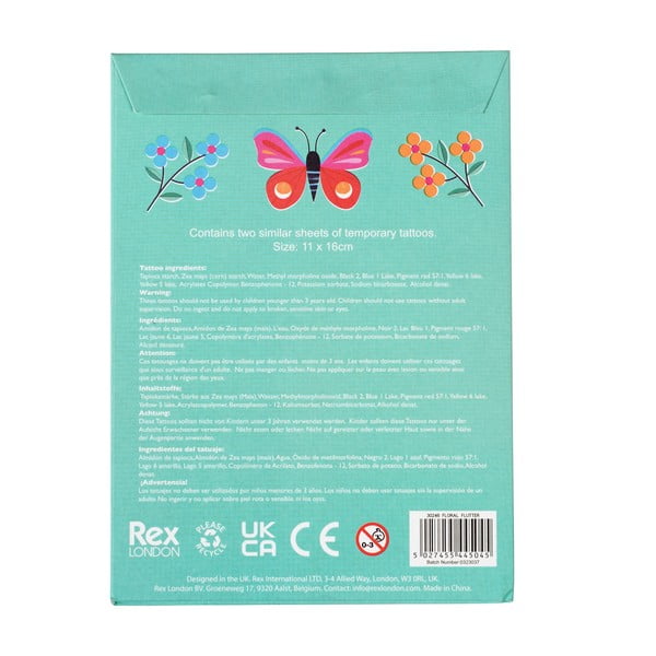 Otroške tetovaže Floral Flutter – Rex London-image-3