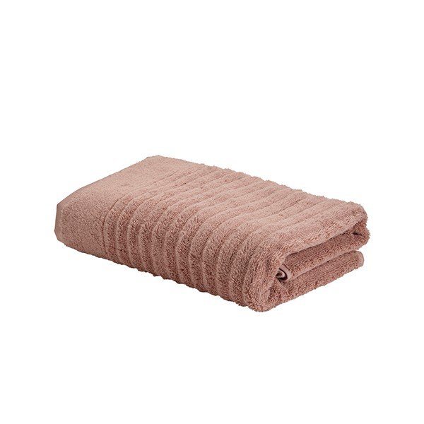 Rožnato rjava bombažna brisača 140x70 cm Wave - Bahne & CO