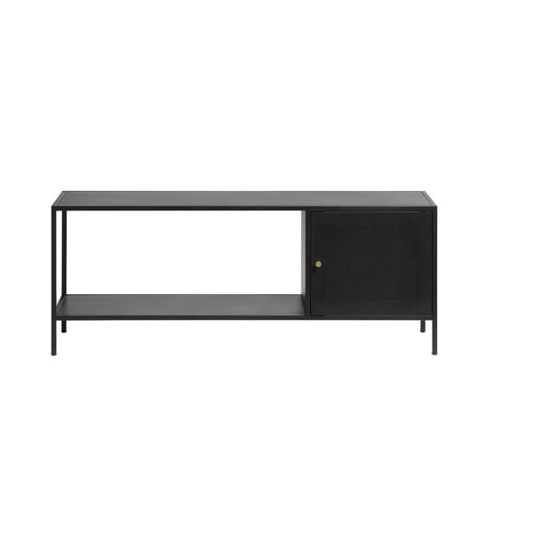 Črn kovinski regal 120x47 cm Malibu – Unique Furniture