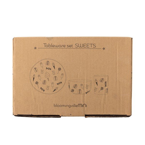 Otroški set posode iz kamenine 3 ks Sweets – Bloomingville Mini-image-3