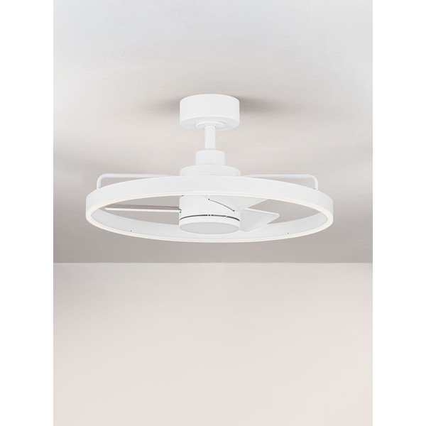 Bela kovinska LED zatemnitvena stropna svetilka Lunair – Nova Luce-image-3