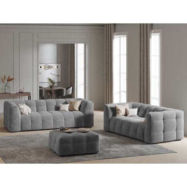 Siv žameten tabure Windsor & Co Sofas Vesta-image-1