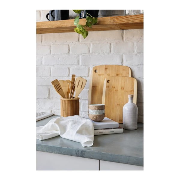 Komplet mlinčka, deske in posod za shranjevanje živil 4 ks – Bonami Essentials-image-1