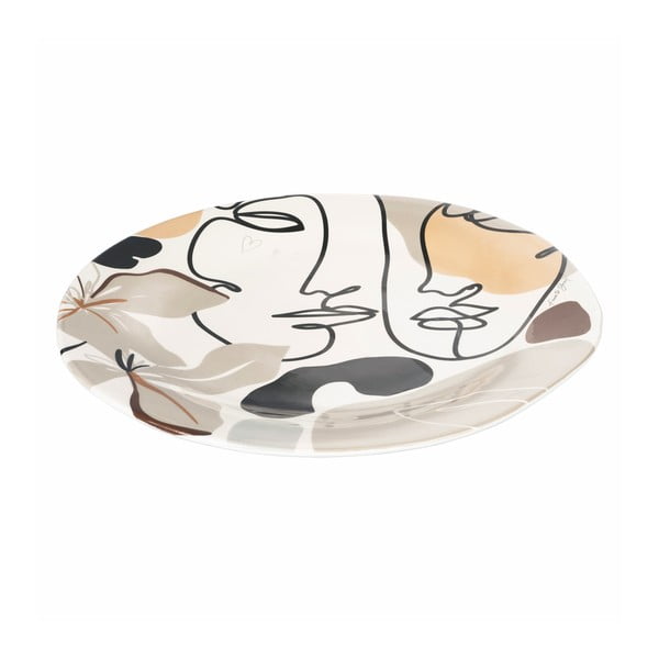 Keramični krožnik VDE Tivoli 1996 Face to Grey, ø 39 cm-image-1