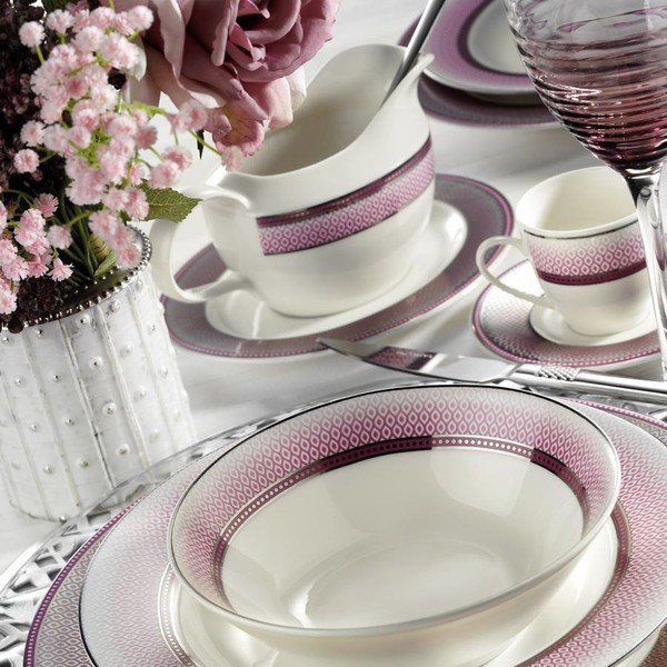 59-delni komplet porcelanskih posod Kutahya Rose-image-1