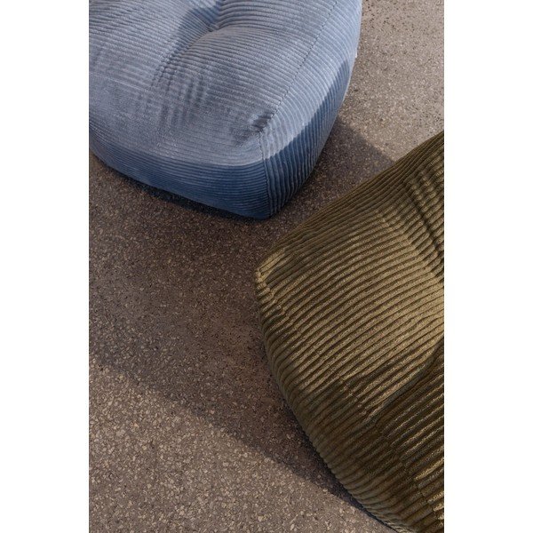 Svetlo moder tabure iz rebrastega žameta Buddy – Karup-image-3