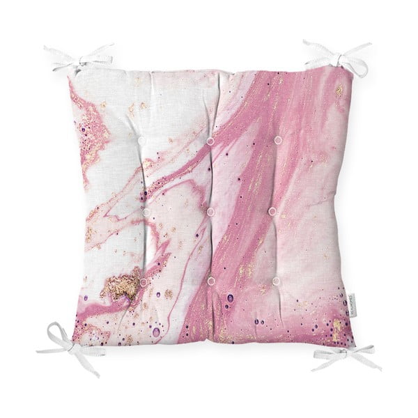 Sedežna blazina iz mešanice bombaža Minimalist Cushion Covers Pinky Abstract, 40 x 40 cm
