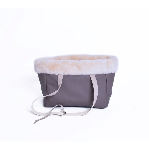 Rjava torba iz eko usnja 35x21 cm Snow - Petsy