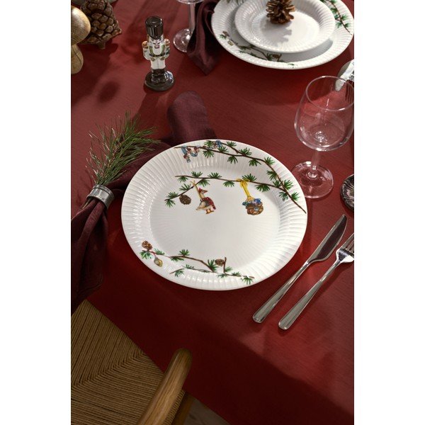 Bel porcelanast krožnik z božičnim motivom ø 27 cm Hammershøi Christmas – Kähler Design-image-3