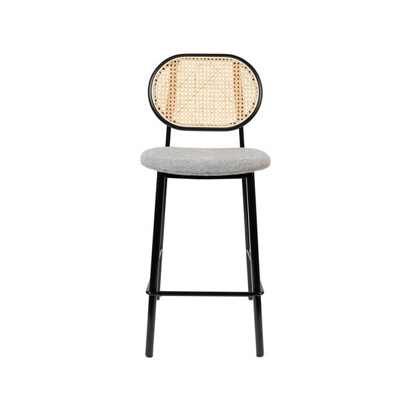 Črni-svetlo sivi barski stolček 94 cm Spike - Zuiver-image-3