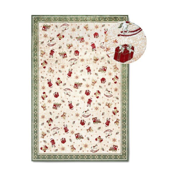 Zelena preproga z božičnim motivom iz mešanice bombaža 160x230 cm Toy's Delight Green Christmas – Villeroy&Boch