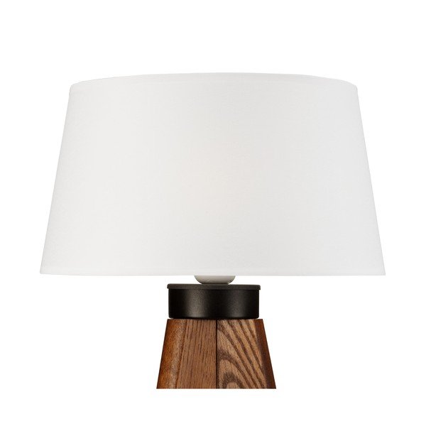 Namizna svetilka v beli in naravni barvi - LAMKUR-image-4