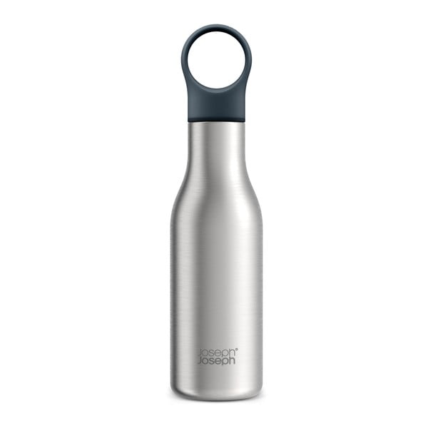 Steklenica za vodo iz nerjavečega jekla v sijajno srebrni barvi 500 ml Loop – Joseph Joseph