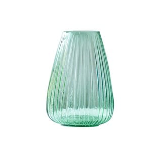 Vaza iz zelenega stekla Bitz Kusintha, višina 22 cm