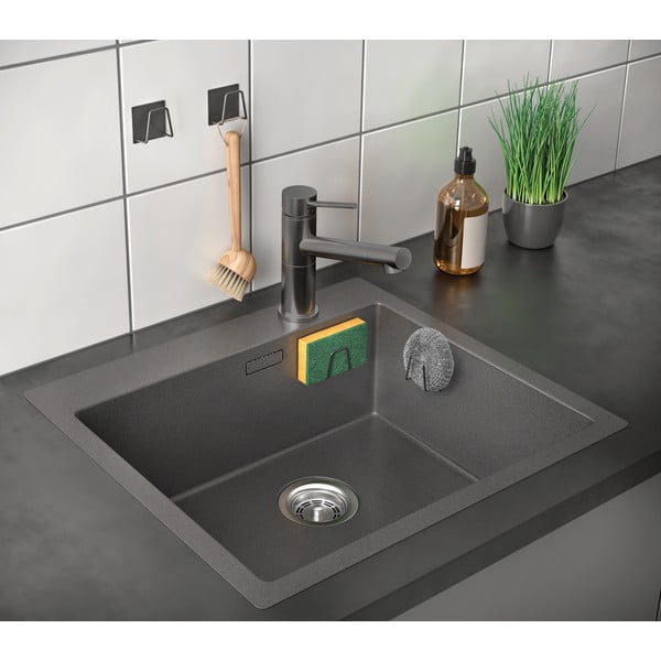 Kovinsko držalo za gobico z namestitvijo brez vrtanja – Metaltex-image-1