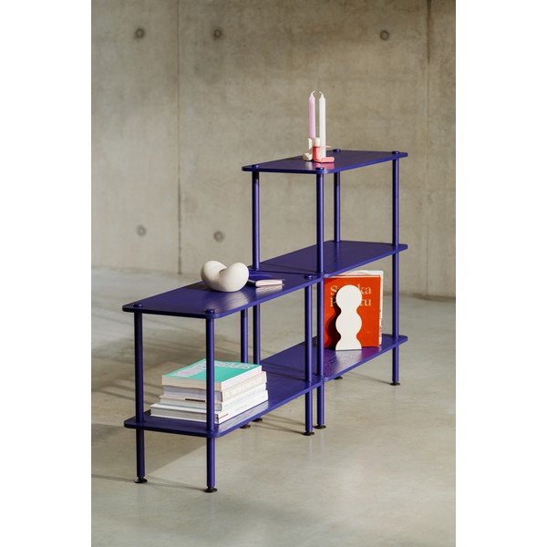 Črn regal v hrastovem dekorju 80x54,5x35 cm Teidi – noo.ma-image-2