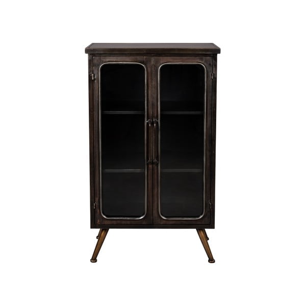 Črna kovinska vitrina 60x100x35 cm Denza – Dutchbone