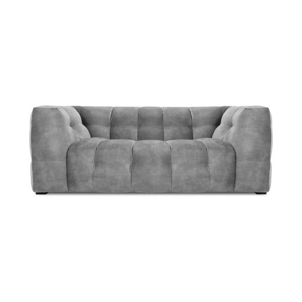 Siva žametna zofa Windsor & Co Sofas Vesta, 208 cm