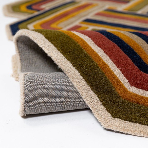 Ročno tkana volnena preproga 140x200 cm Lattice Shaped  – Flair Rugs-image-2