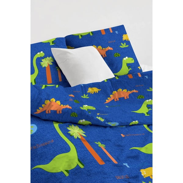 Modra enojna otroška posteljnina 140x200 cm Dinolar – Mijolnir-image-2