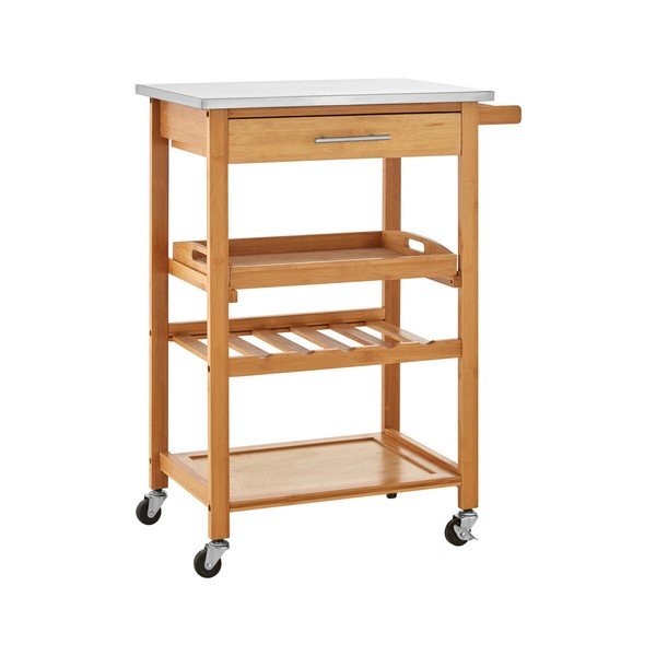 Bambusov servirni voziček na kolesih 41x58 cm Harlow – Premier Housewares