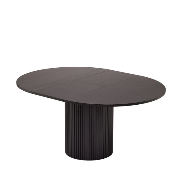 Okrogla raztegljiva jedilna miza v hrastovem dekorju ø 115 cm Malaga – Bonami Selection-image-3