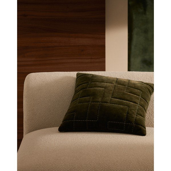 Žametna prevleka za blazino 45x45 cm Prila – Kave Home-image-1