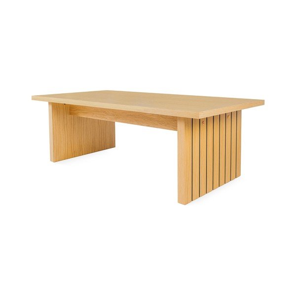 Mizica s ploščo v hrastovem dekorju 60x120 cm Stripe - Woodman-image-3