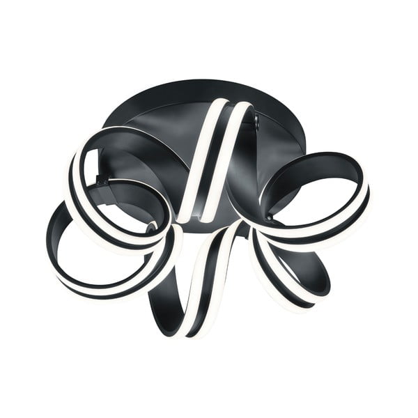 Črna LED stropna svetilka Carrera – Trio