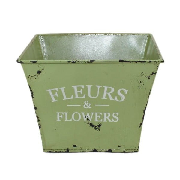 Cvetlični lonec Fleurs Green, 15x15 cm