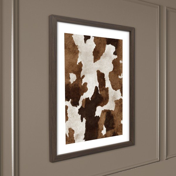 Tiskana slika z okvirjem 30x40 cm Cowhide – Styler-image-1