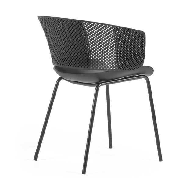 Črni jedilni stoli v kompletu 4 ks Yeray – Kave Home-image-3