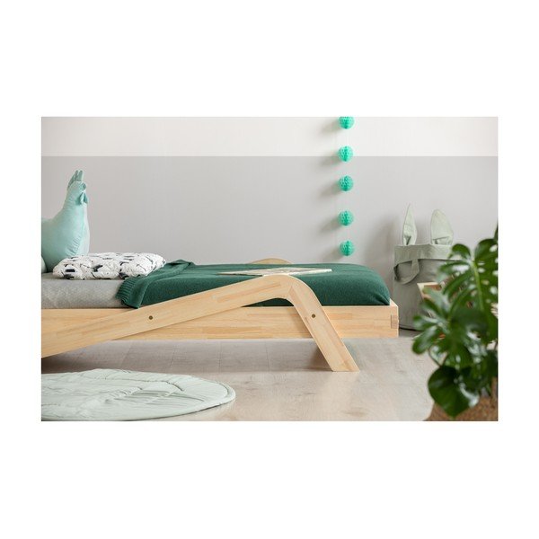 Otroška postelja iz borovega lesa Adeko Zigzag, 70 x 150 cm-image-3