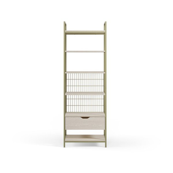 Zelen jeklen regal 60x179,5x40 cm Amara – Marckeric-image-4