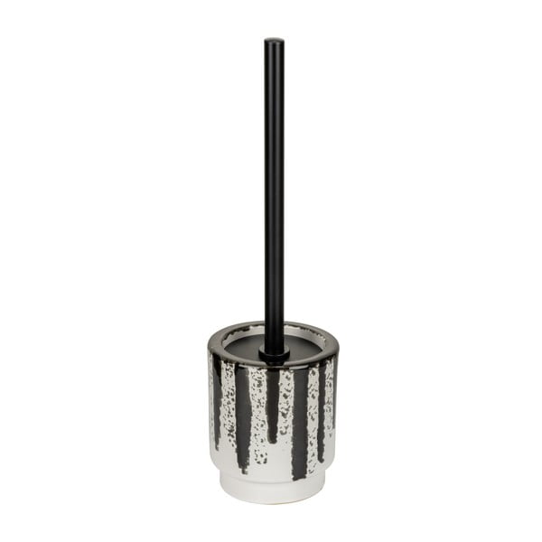 Črno-bela keramična WC ščetka Subiza – Wenko