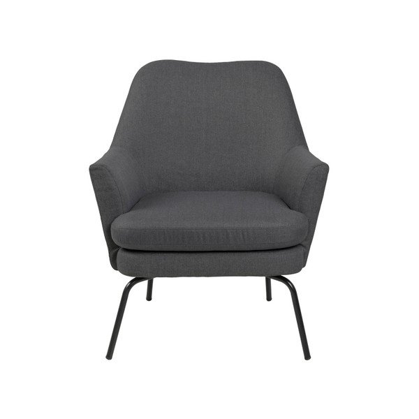 Temno siv fotelj Actona Chisa-image-1