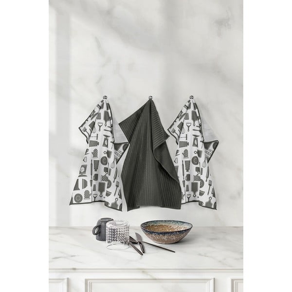 Brisače iz mikrovlaken v kompletu 3 kos 48x40 cm Essential - Tiseco Home Studio-image-1