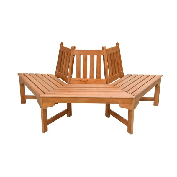 Vrtna klop iz masivnega lesa v naravni barvi Ontario – Garden Pleasure-image-2