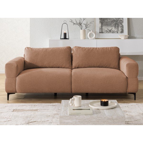 Sedežna garnitura v barvi terakote 217 cm Helio – Ropez-image-1