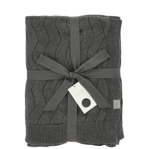 Siva pletena odeja 130x170 cm Gentle – Södahl-image-3