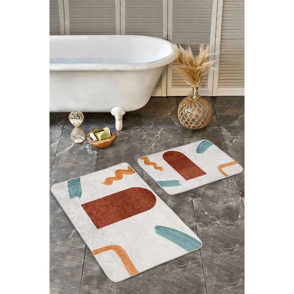 Žametne kopalniške preproge v kompletu 2 ks 60x100 cm – Mila Home-image-3