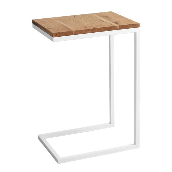 Stranska mizica z belo konstrukcijo CustomForm Lupe
