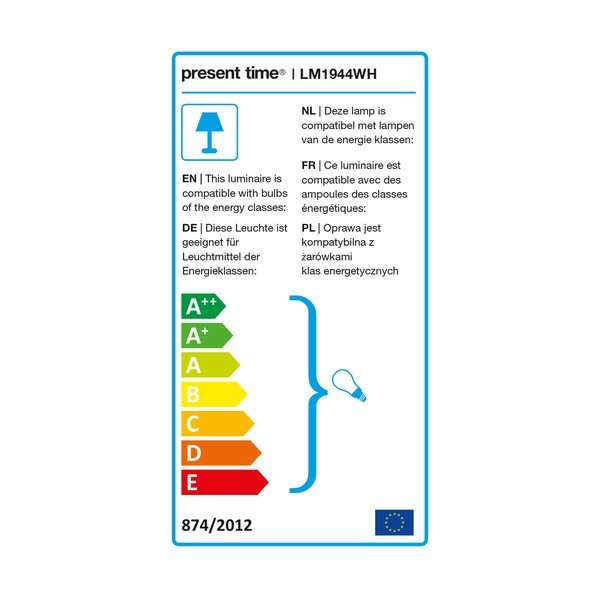 Namizna svetilka v mat beli barvi Leitmotiv Decova-image-2