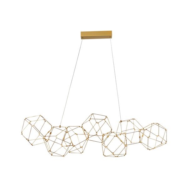 Aluminijasta LED viseča svetilka v zlati barvi Nebula – Nova Luce