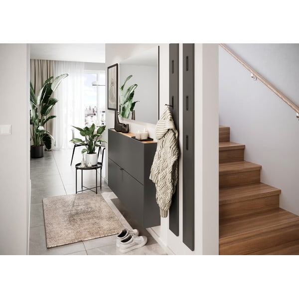 Antracitno siva preklopna omarica za čevlje Ameca – Germania-image-3