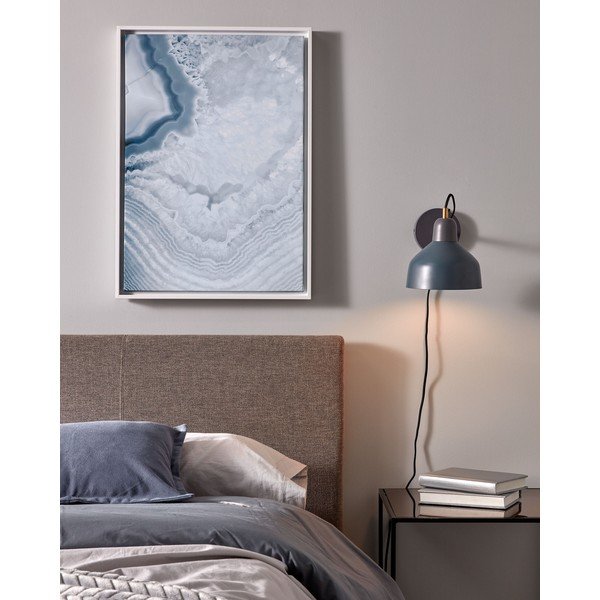 Modrozelena stenska svetilka Olimpia – Kave Home-image-1