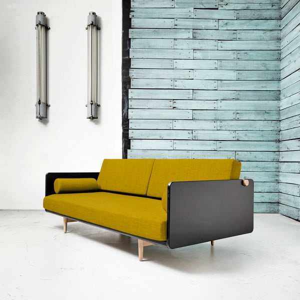 Variabilni kavč Karup Deva Black/Raw Oak/Amarillo-image-2